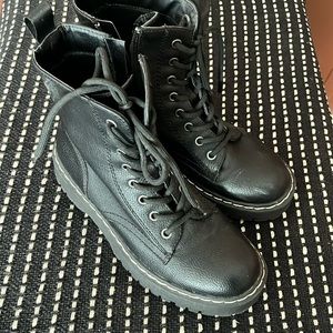 Sincerely Jules black combat boot